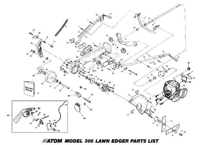 Atom 205 Parts Diagram