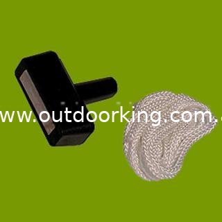 (image for) Starter Handle With Rope (#4 1/2 Rope, 88" Long) 140-301