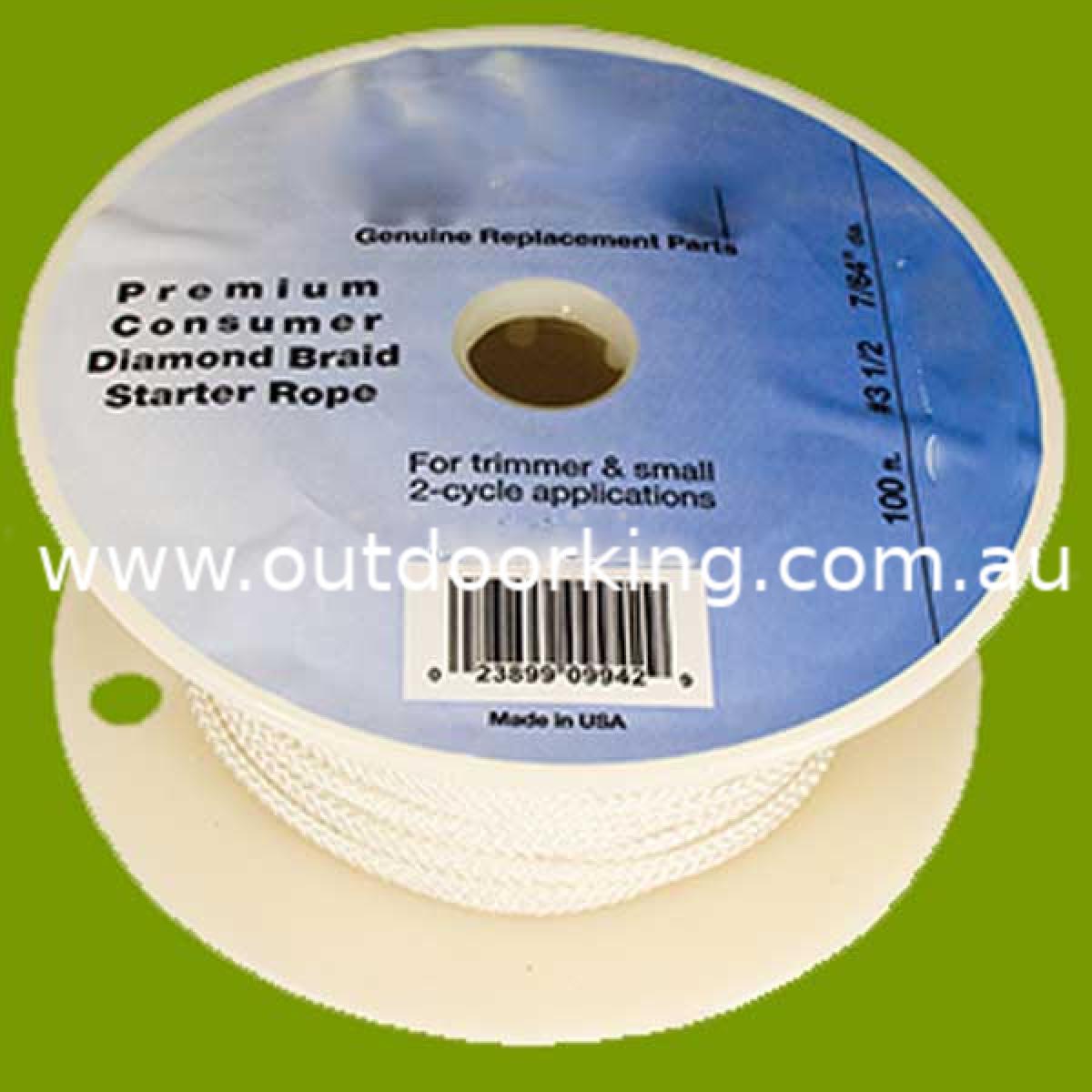 (image for) 100' Diamond Braid Starter Rope #3 1/2, 145-600