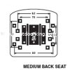 (image for) Seat - High / Medium Back Universal, Rover A07539, 420-026, 420-028