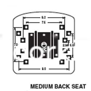 Modal Additional Images for Seat - High / Medium Back Universal, Rover A07539, 420-026, 420-028