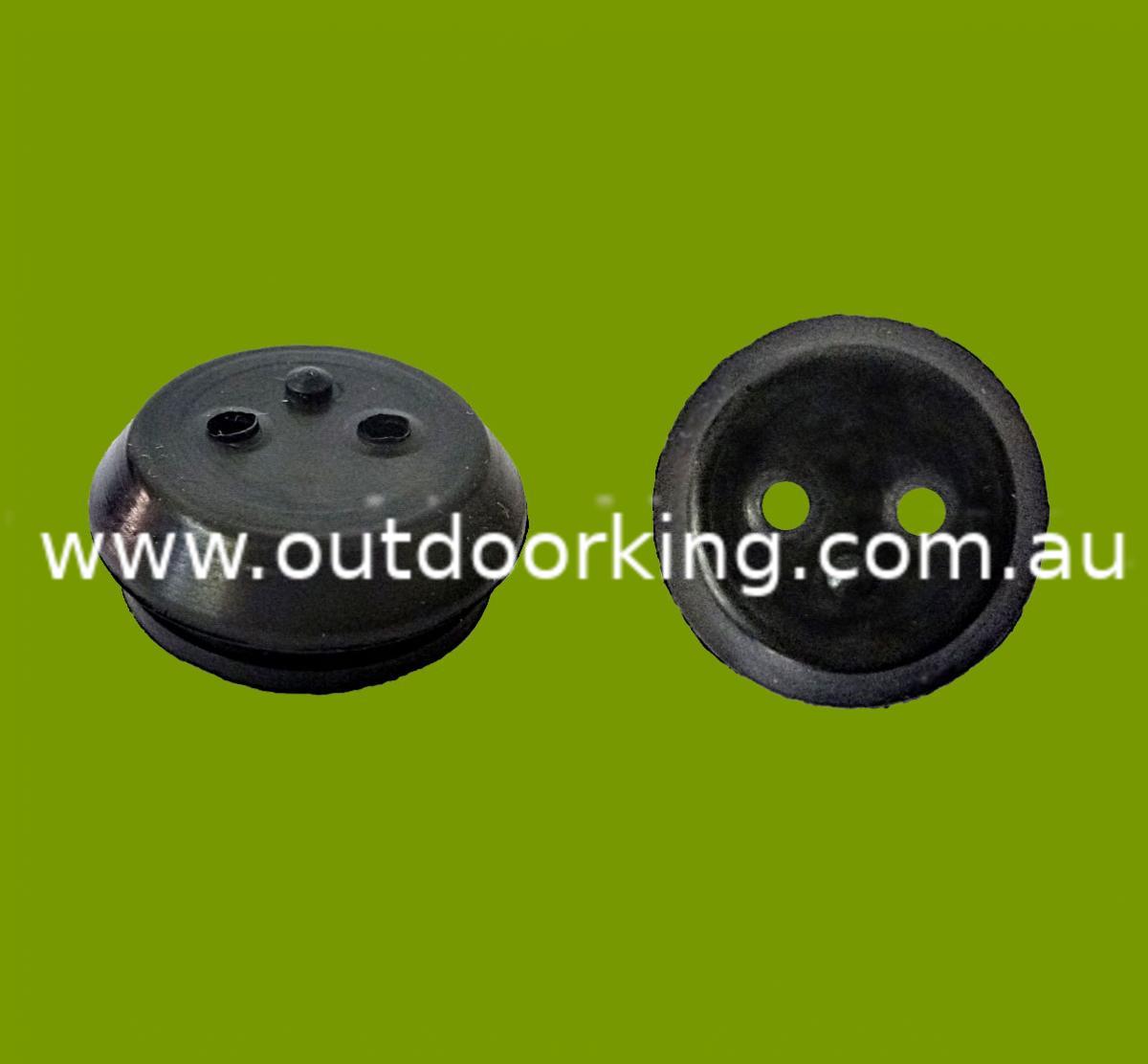 (image for) Kawasaki, Mitsubishi, Ryobi, Stihl, Talon Fuel Tank Grommet 3/4 Inch With 2 Hole 92071-2142, 0000 989 0516, CAS6347