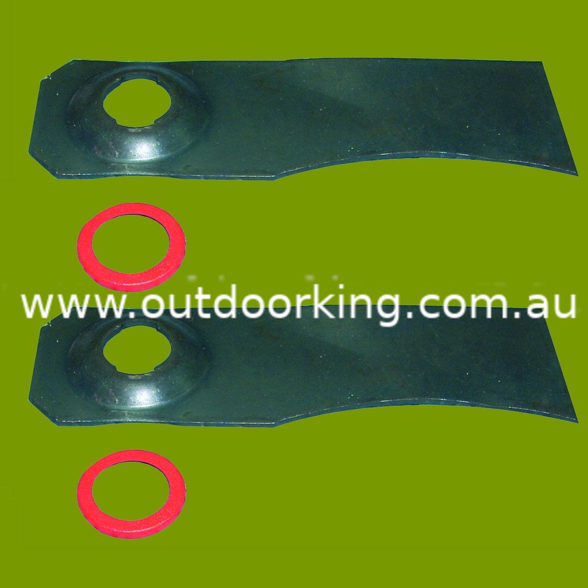 (image for) Victa Flat Blade With Dished Bolt Hole (Short Blade) CA09351, 110-054