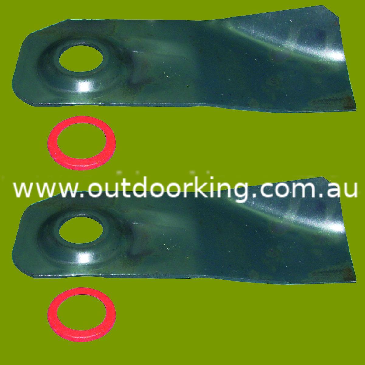 (image for) Victa Fluted Rear Catcher Blade With Dished Bolt Hole CA09306, 110-055