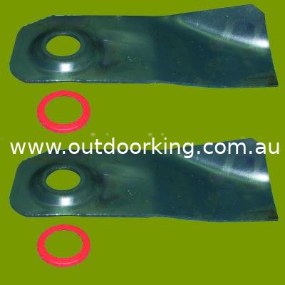 (image for) Victa Fluted Rear Catcher Blade With Dished Bolt Hole CA09306, 110-055