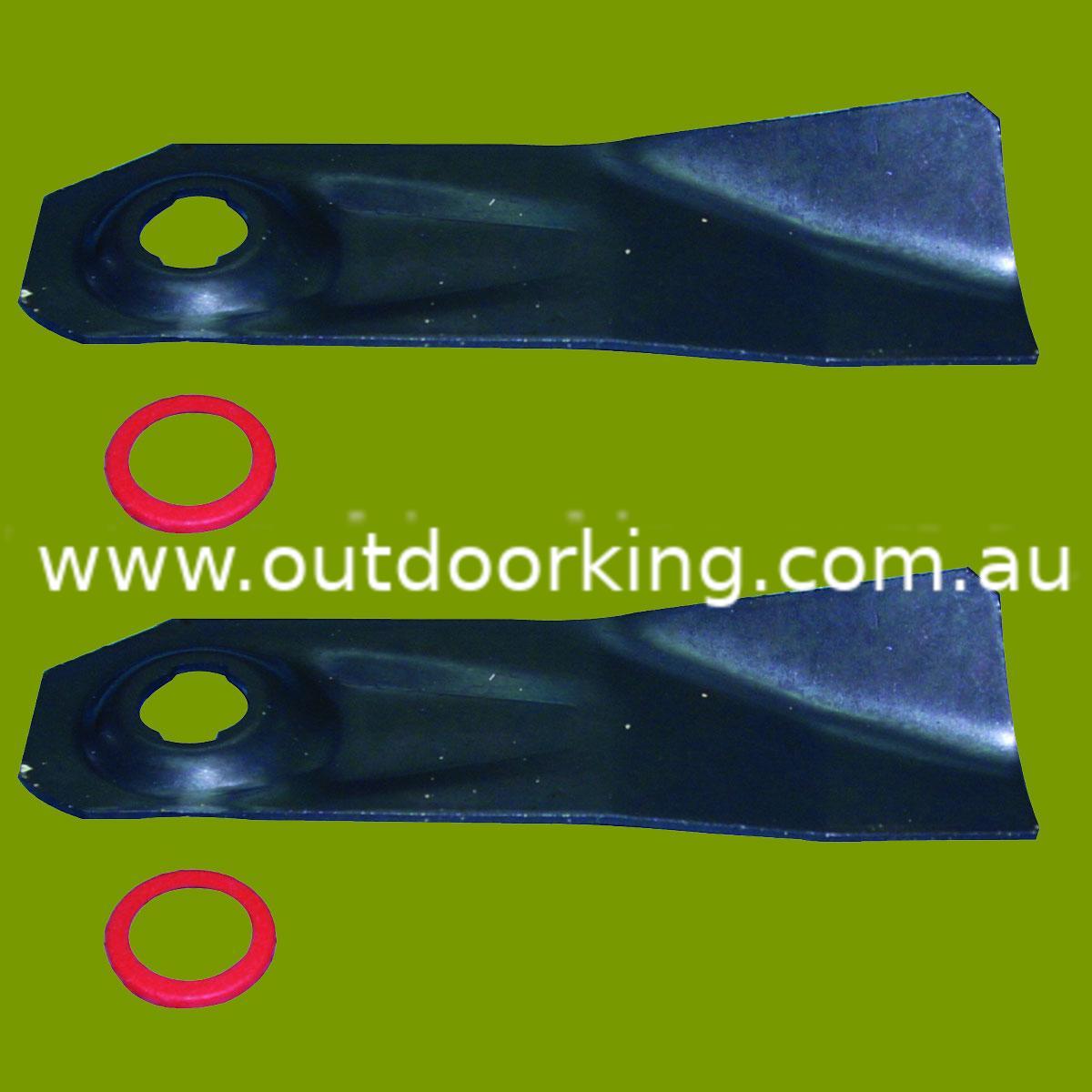 (image for) Victa Flat And Fluted Rear Catcher Blade With A Dished Bolt Hole CAO9393S, 110-058