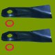 (image for) Victa Flat And Fluted Rear Catcher Blade With A Dished Bolt Hole Bulk (75 PAIR) CA09393S, 110-058