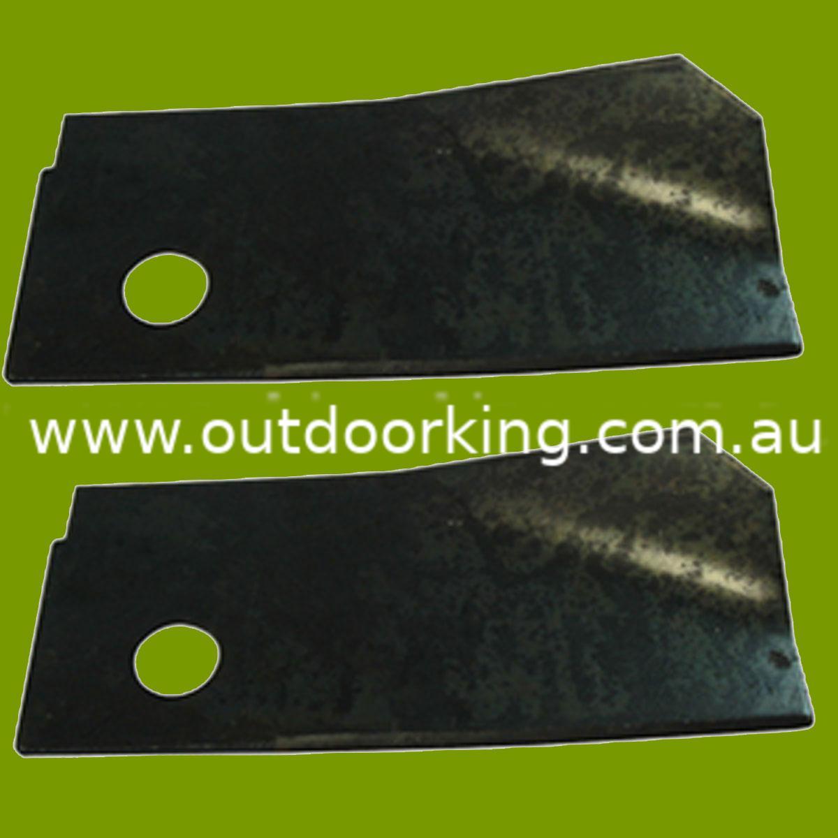 (image for) Rover Heavy Duty High Fluted Blade With Offset Bolt Hole Bulk (Replaces Rover Mulch 'N' Catch Blade) (100 PAIR) A03830, 110-436M