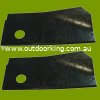(image for) Rover Heavy Duty High Fluted Blade With Offset Bolt Hole Bulk (Replaces Rover Mulch 'N' Catch Blade) (100 PAIR) A03830, 110-436M