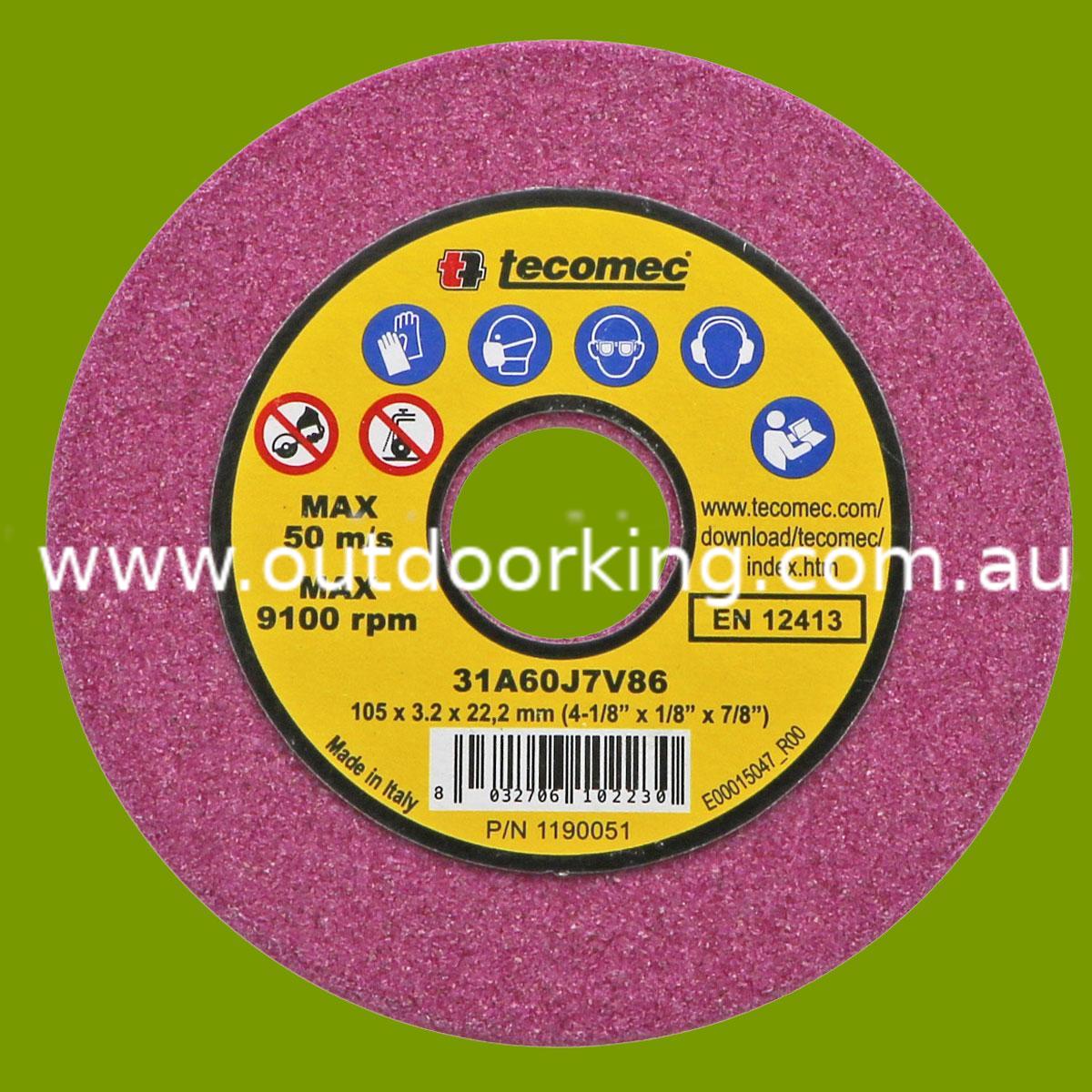 (image for) Tecomec Grinding Wheel - 1/4"-.325", 105x22x3.2mm 1190051