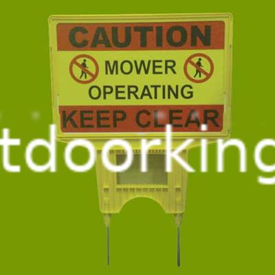 (image for) "Caution Mower Operating Keep Clear” Warning Sign SGN6932