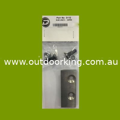 (image for) Deutscher Genuine Chipper blade set incl. screws and nuts (One blade, two nuts and two screws per set) 3112