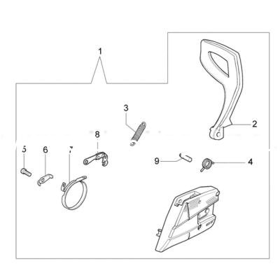 (image for) Oleo Mac Genuine 937 Chain Cover Cpl. 50170128R