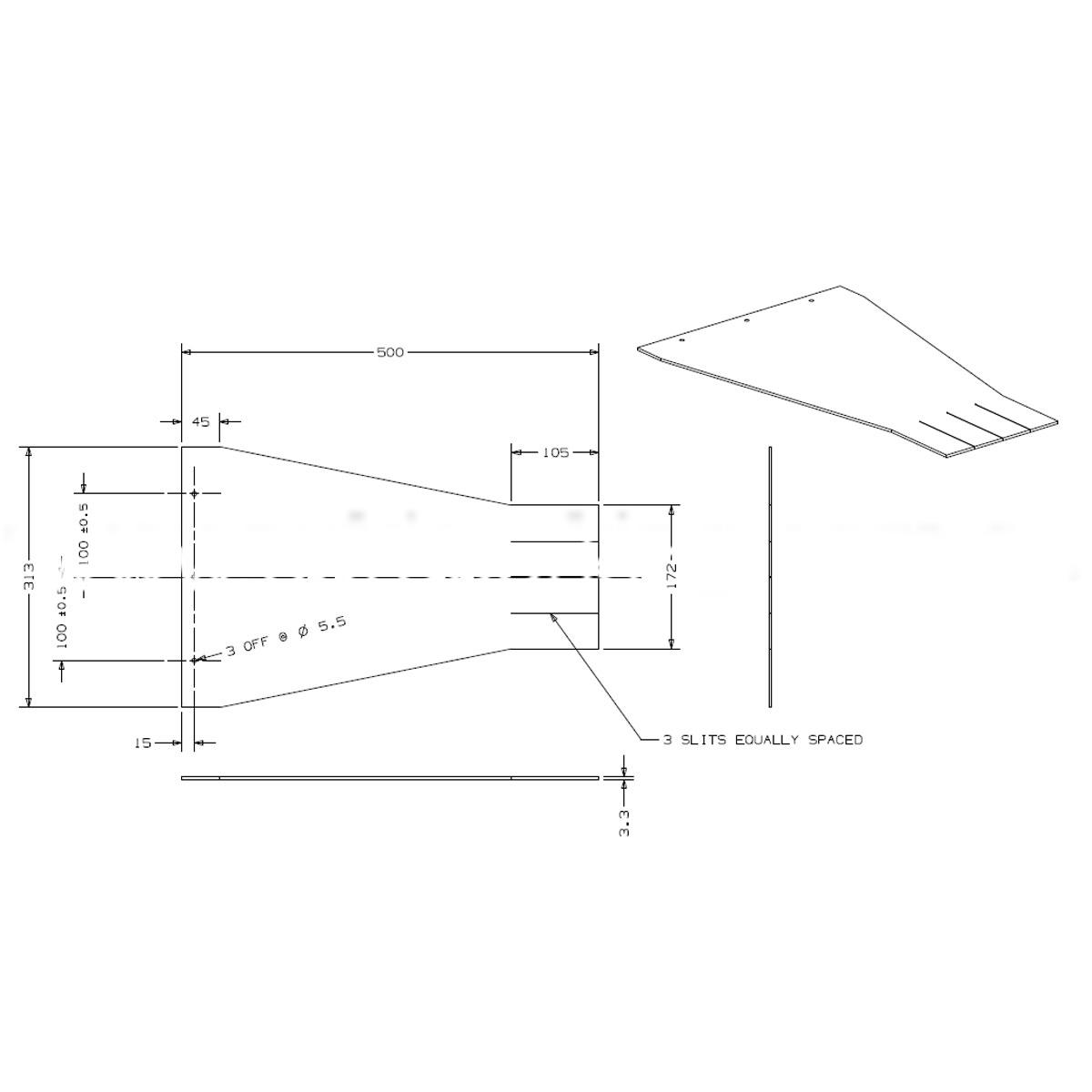 (image for) Masport Genuine Flap - Chute, Rubber 536060