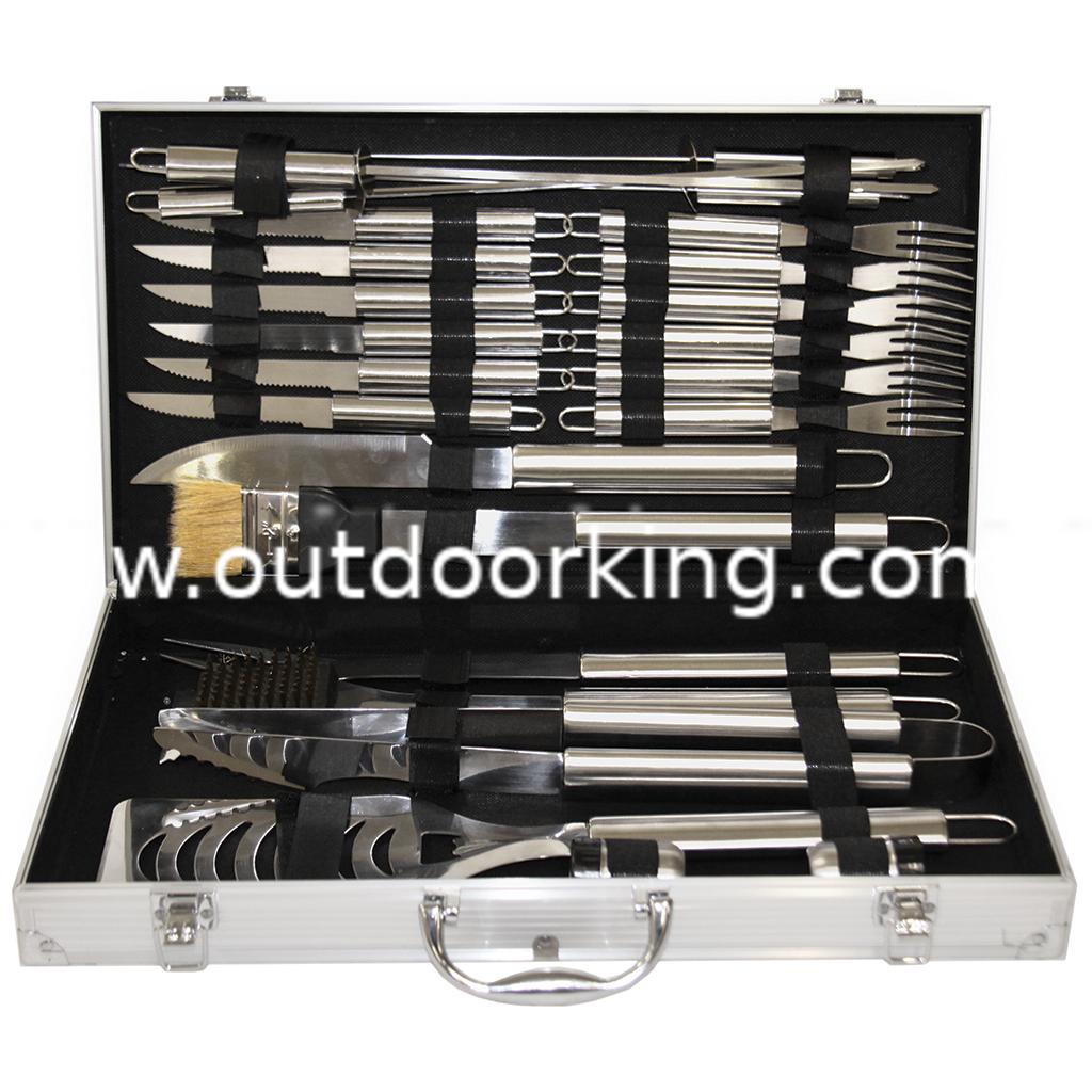 (image for) Masport Genuine Deluxe 24 Piece Stainless Steel Barbecue Set 551669