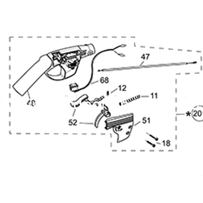 (image for) Atom Genuine RH Handle Assembly 63540A