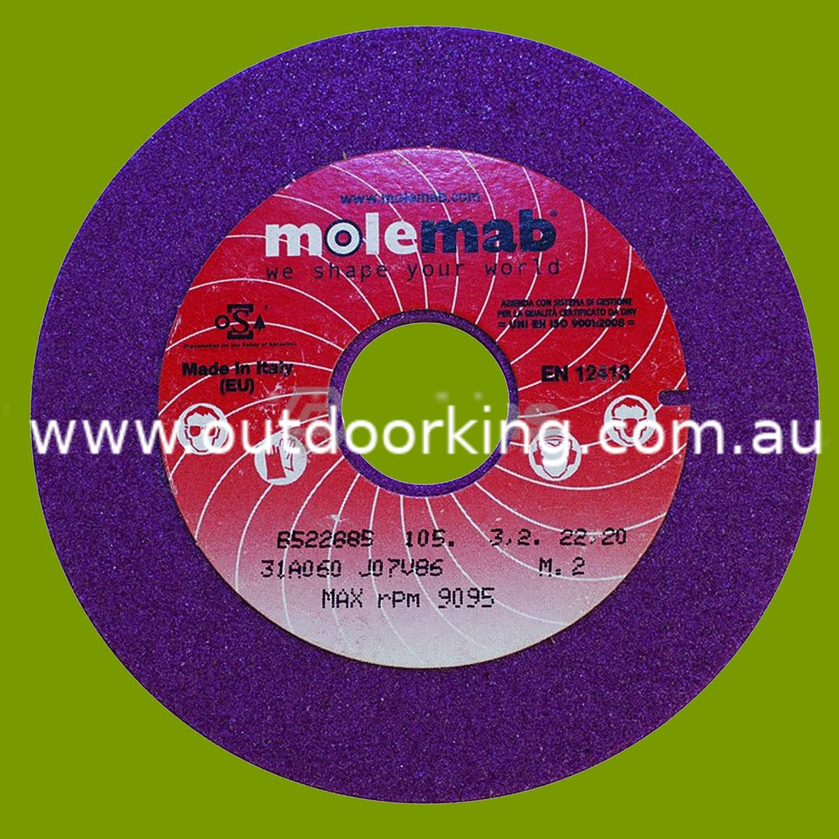 (image for) Molemab Chain Grinding Wheel (PACK OF 5) 4" x 1/8" x 7/8" 700-186