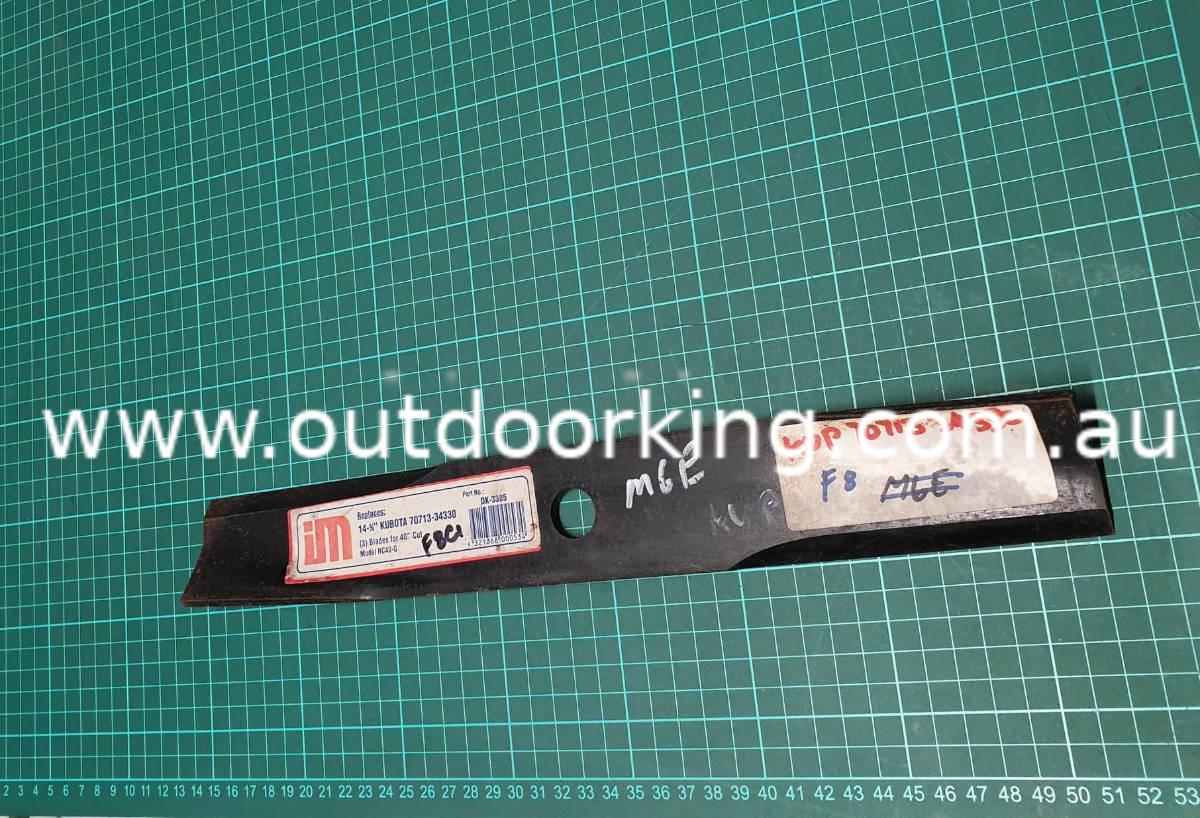(image for) Kubota Ride On Lawn Mower Flat & Fluted Discharge Blade 76500-34333, B1SB3385