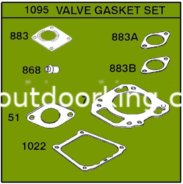 (image for) Briggs & Stratton Genuine Gasket Set-Valve 715386