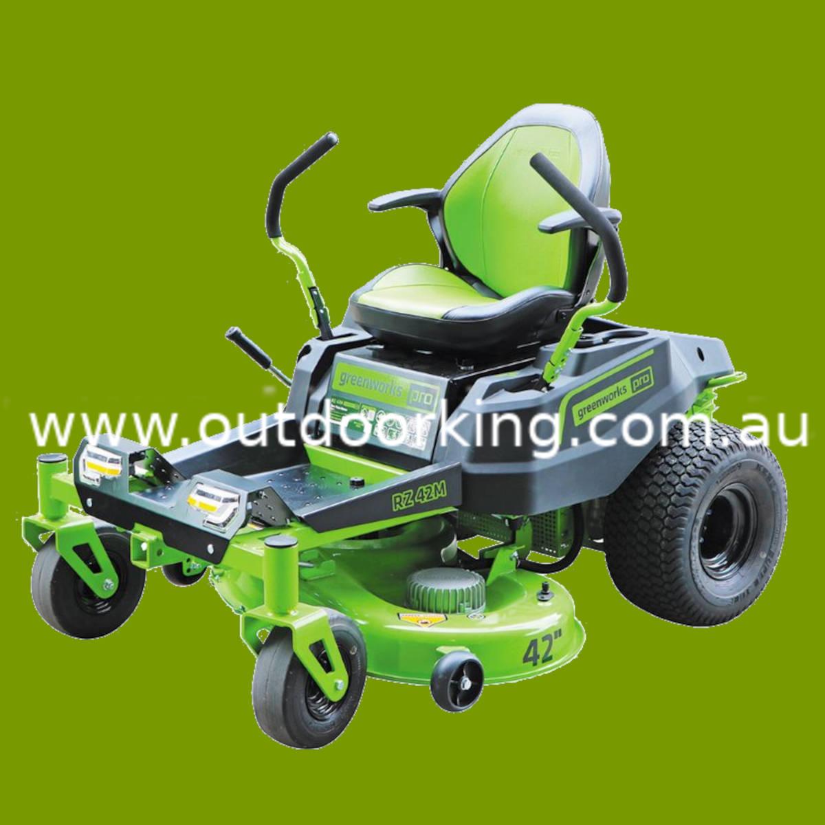 Greenworks 60V Pro 42” Zero Turn Ride-On Lawnmower 7400807AU