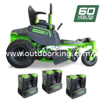 (image for) Greenworks 60V Pro 42” Zero Turn Ride-On Lawnmower 7400807AU