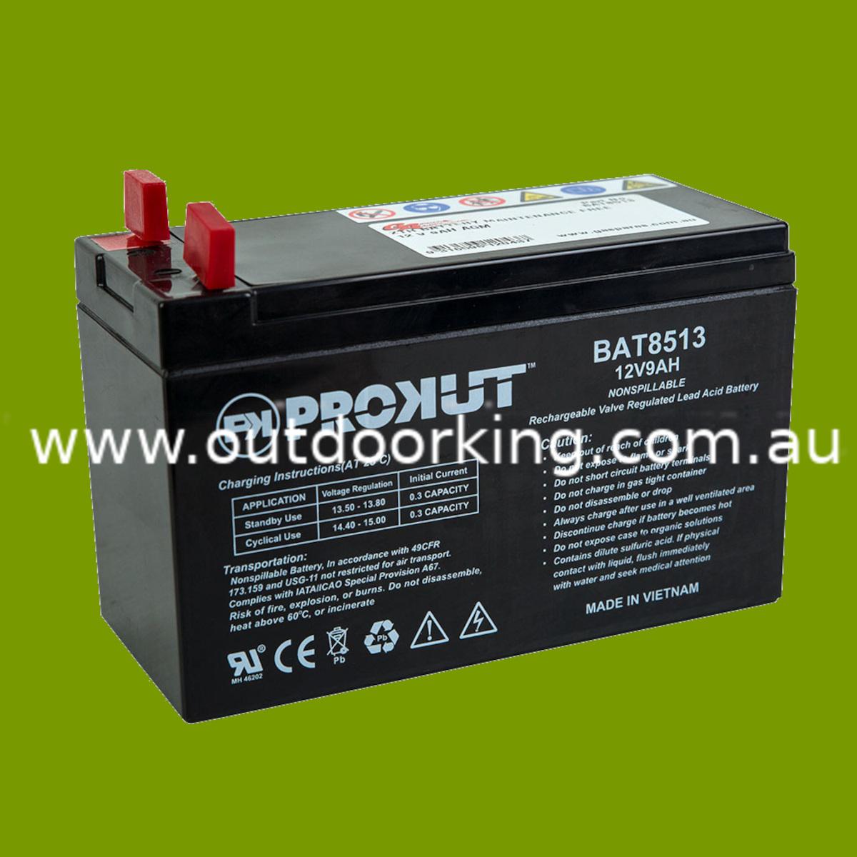 (image for) ZTR BATTERY MAINTENANCE FREE 12 V 9AH AGM BAT8513