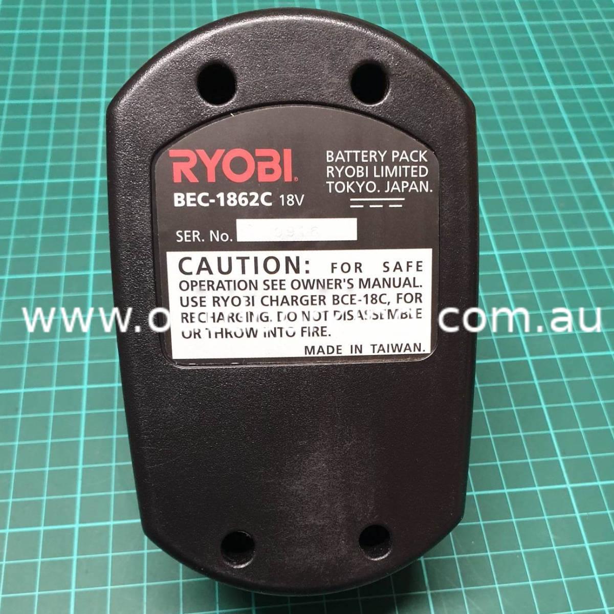 Ryobi Genuine 3 HR Battery Assembly BEC1862C