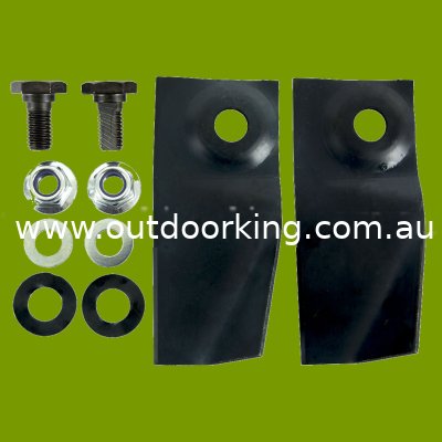 (image for) BUSHRANGER / MTD / YARDMAN / STIHL / VIKING BLADE & BOLT SET SKIN PACKED FOR DISPLAY, 753-9006, 6123 007 1000, 61230071000, BNC8126