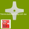 (image for) 10" 4-TOOTH PLASTIC BLADE W/ 1" HOLE BRP5432