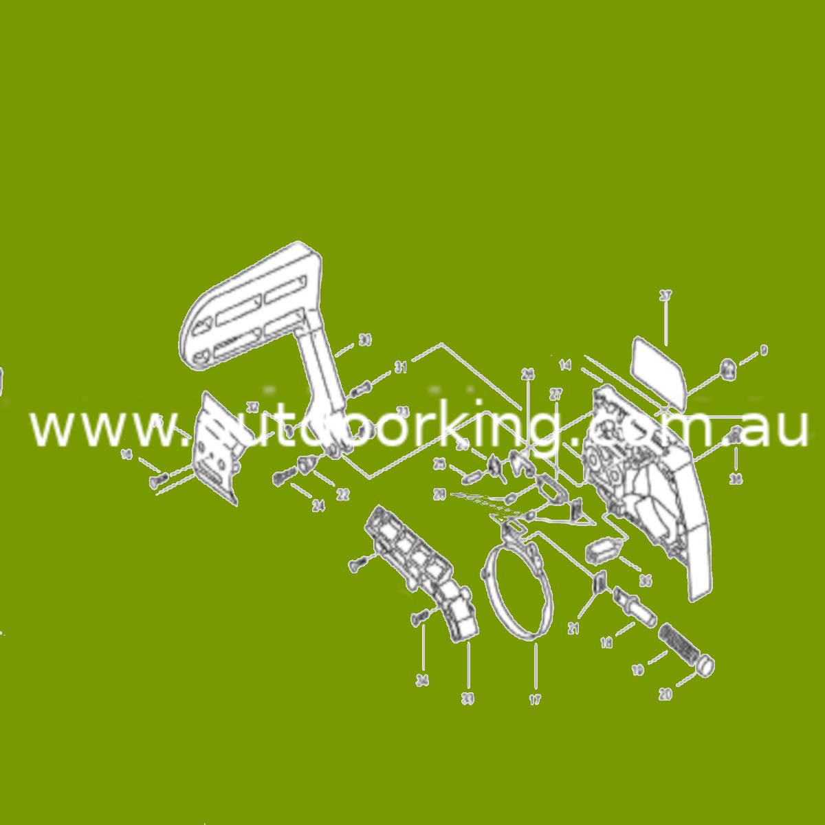 Modal Additional Images for SHINDAIWA GENUINE BRAKE ASSY C032000480_AAC, C032000480