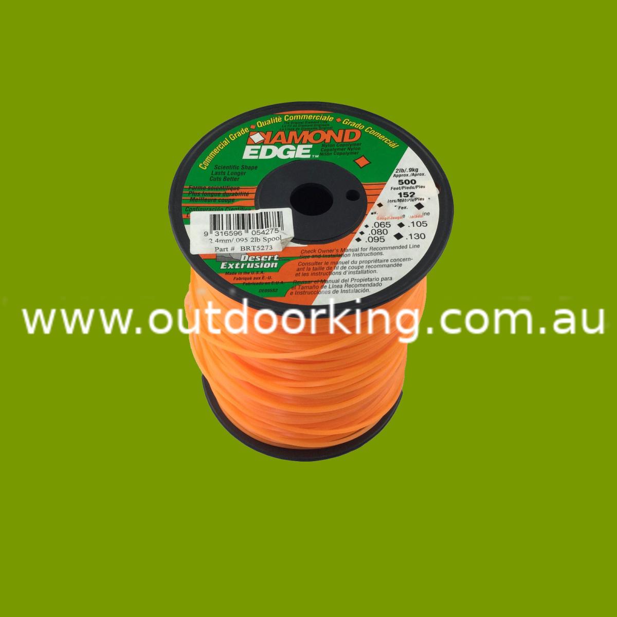 (image for) Diamond Edge™ Trimmer Line .095"/2.40mm Spool 1.35KG, BRT5276