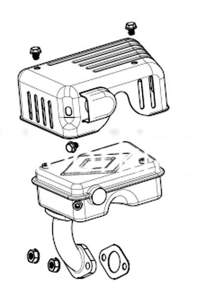 (image for) Victa Genuine H35 Muffler EE14622A