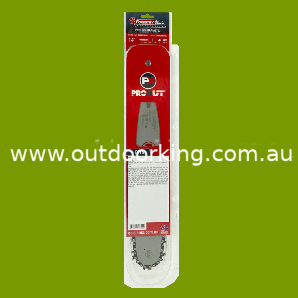(image for) Prokut 14" 20S AA Mount, Bar and Chain Combo GAF105699