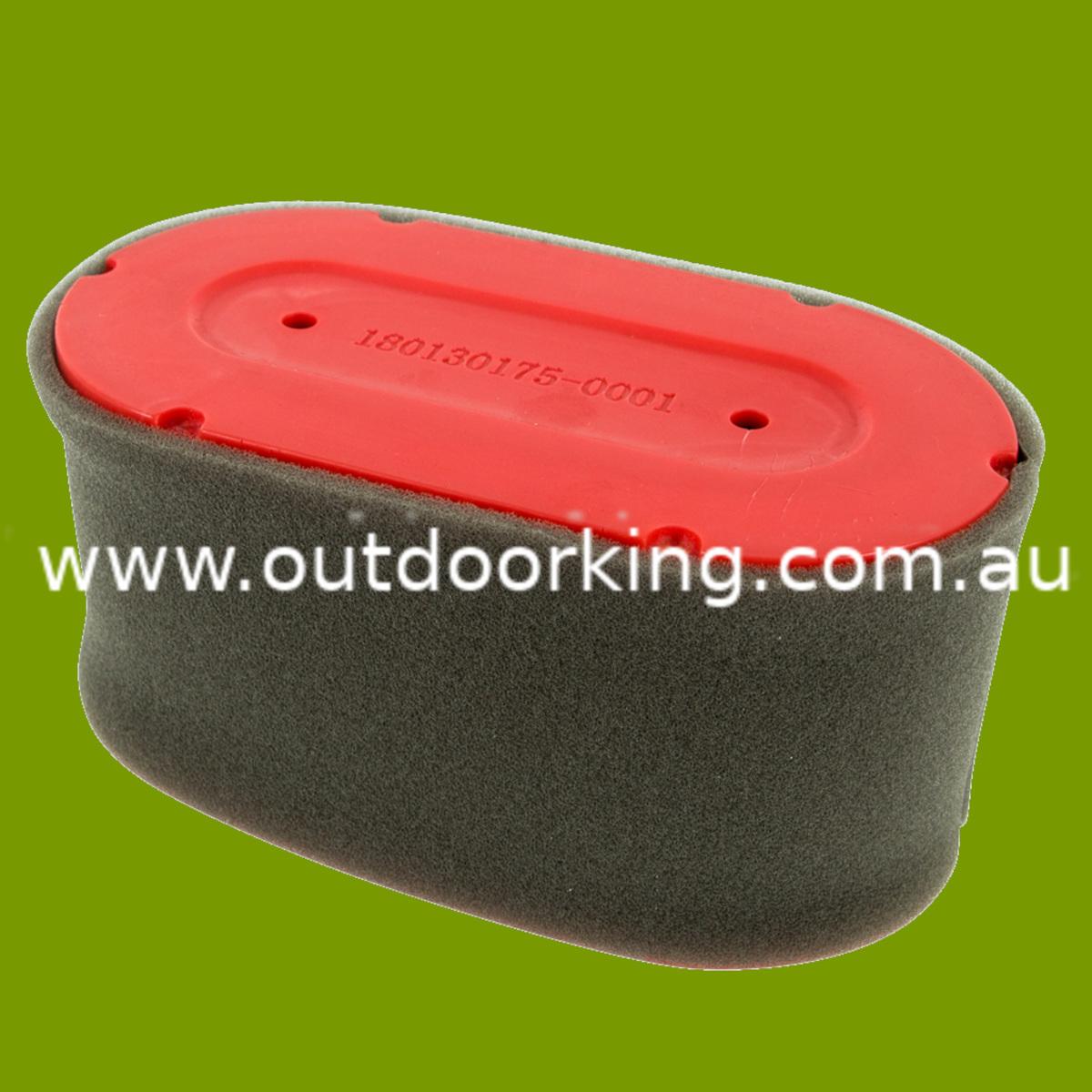 (image for) LONCIN GENUINE AIR FILTER, DUAL ELEMENT RED, ORIGINAL STYLE, LC2P77F, LC2P80F, LC2P82F, 180130175-T390, 180130175-0001