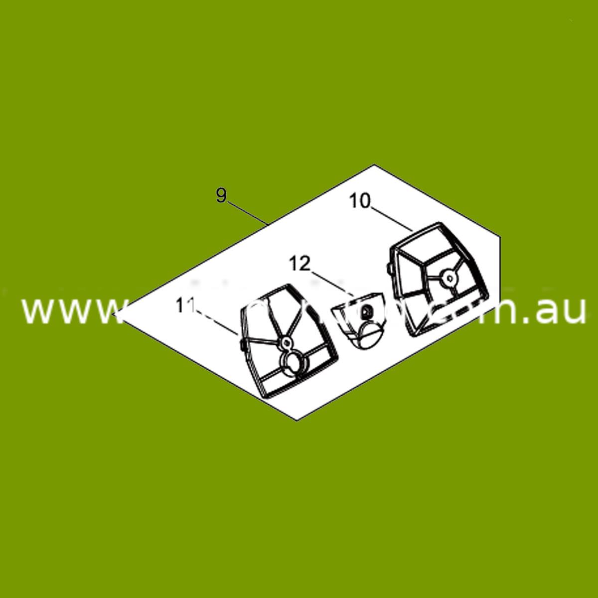 (image for) Echo, Shindaiwa Genuine Air Cleaner P021016371, P021016370, P021-016372, P021016372