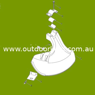 (image for) ECHO, SHINDAIWA GENUINE GUARD SET 62901-66322, P021028361, P021028360, 62901-66321, 62901-66323, P021028362
