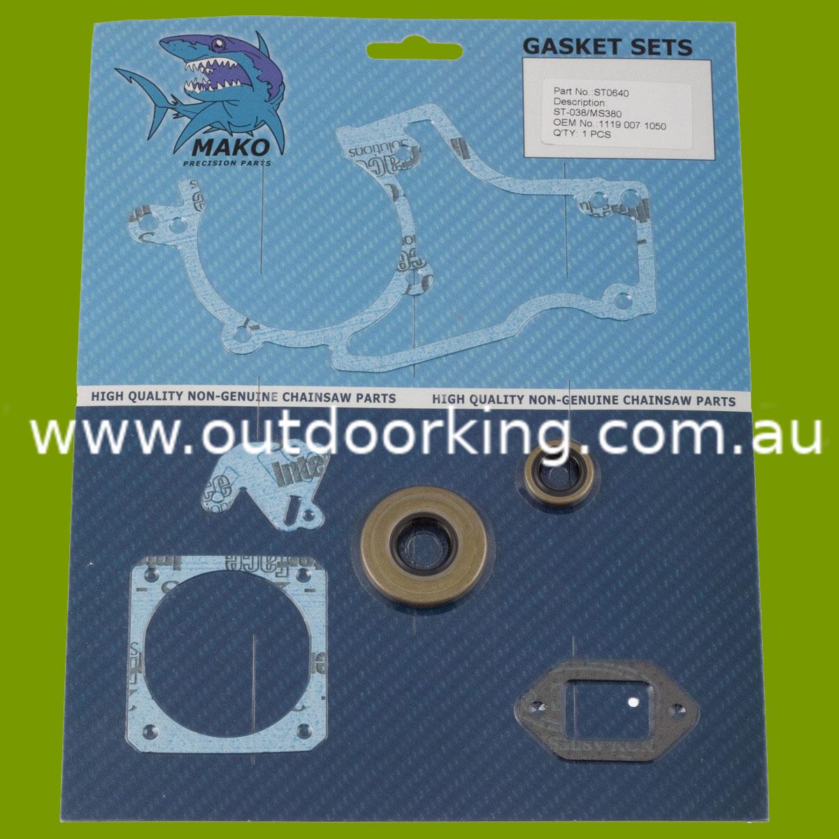 (image for) Stihl Gasket Set for 038 and MS380 1119 007 1050, ST0640