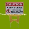 (image for) WARNING SIGN: HERBICIDE SPRAY 210-153, STE210-153