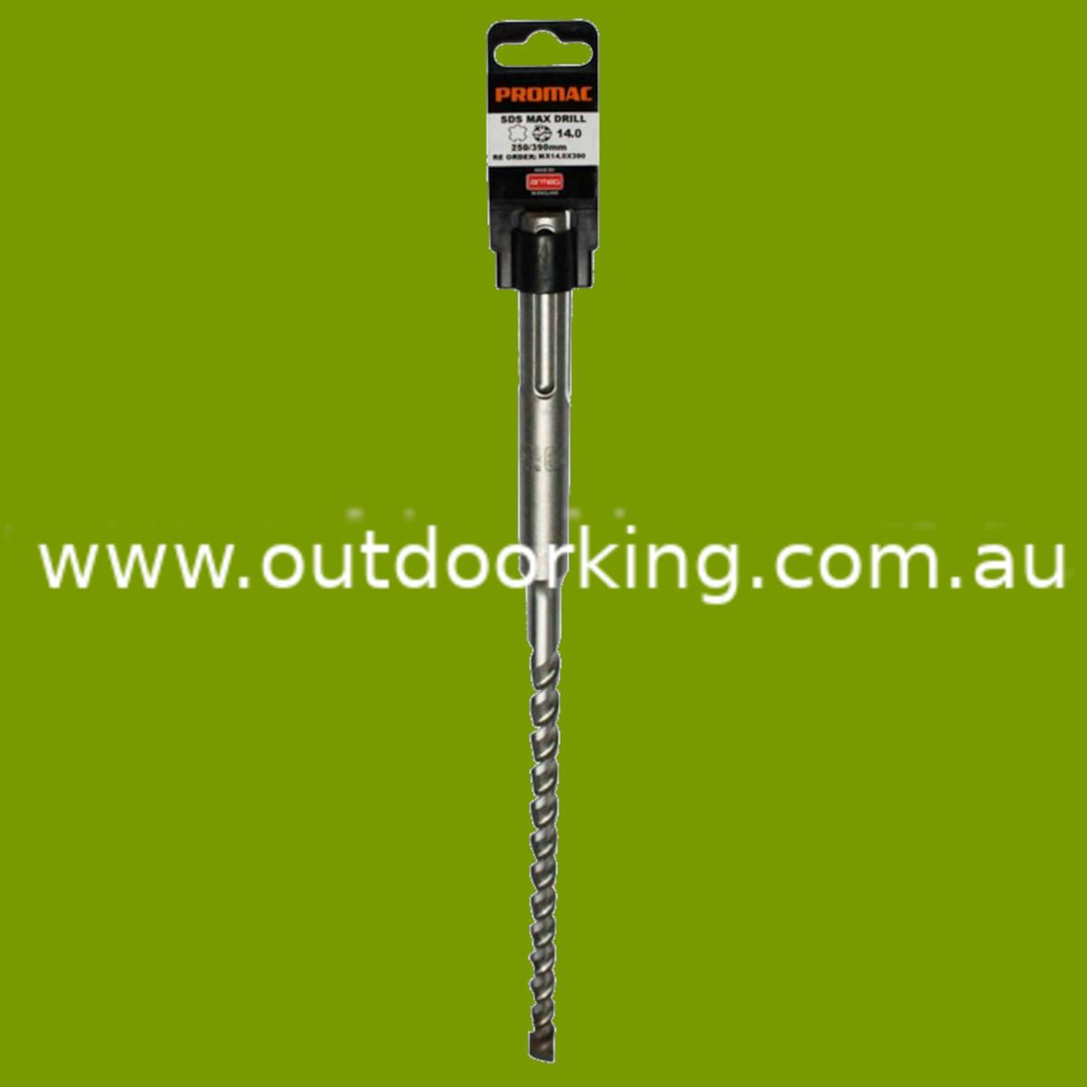 (image for) SING HD MASON DRILL 14MMX390MM, 210-MAX14X390, STE210-MAX14X390