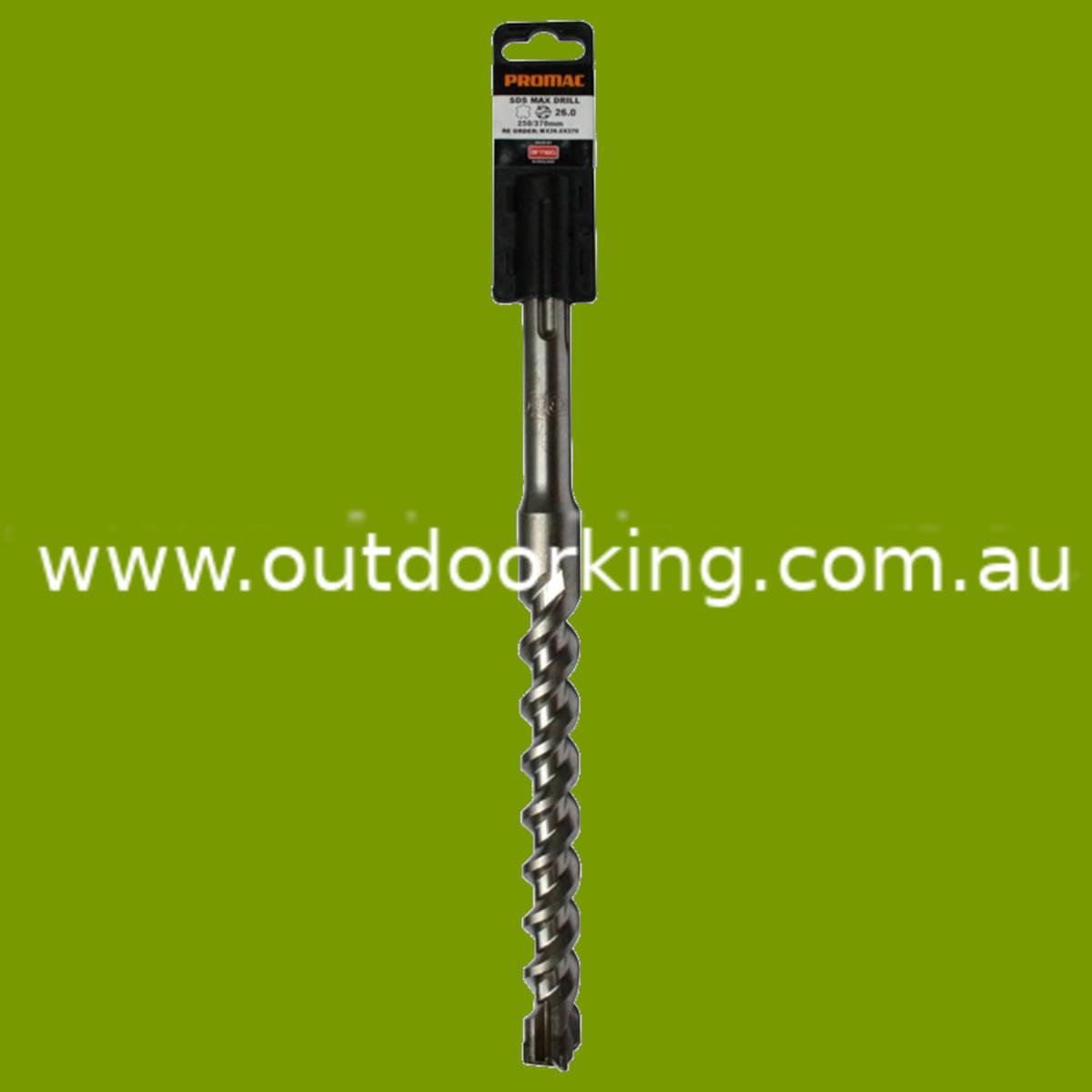 (image for) X-HEAD MASON DRILL 26MMX370MM, 210-MAX26X370, STE210-MAX26X370