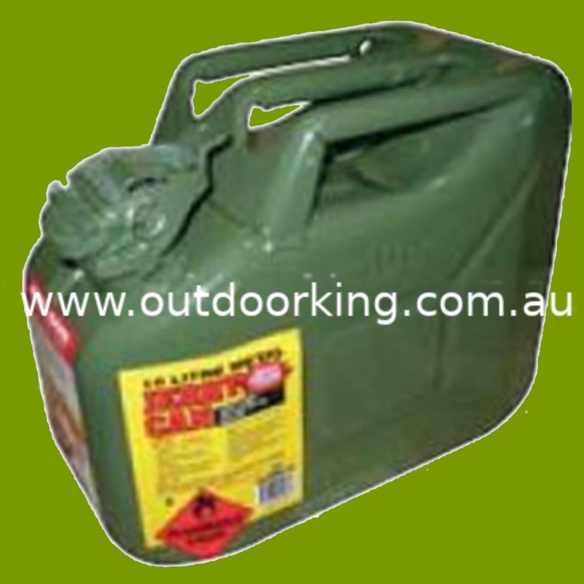 (image for) JERRY CAN GREEN 10 LITRE METAL, 330-083, STE330-083