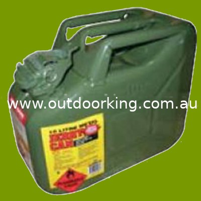 (image for) JERRY CAN GREEN 10 LITRE METAL, 330-083, STE330-083