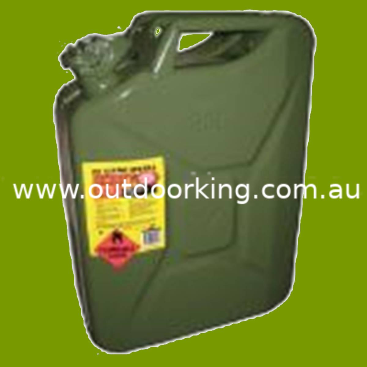 (image for) JERRY CAN GREEN 20 LITRE METAL, 330-085, STE330-085
