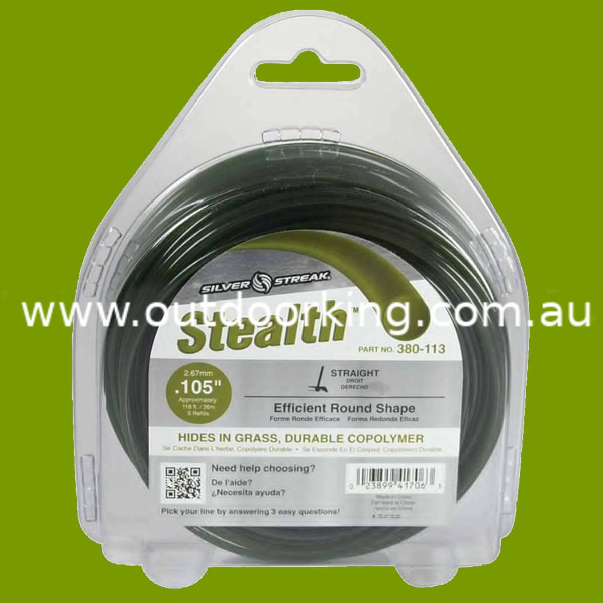 (image for) Silver Streak Stealth Trimmer Line .105" x 1/2 lb. Donut 380-113