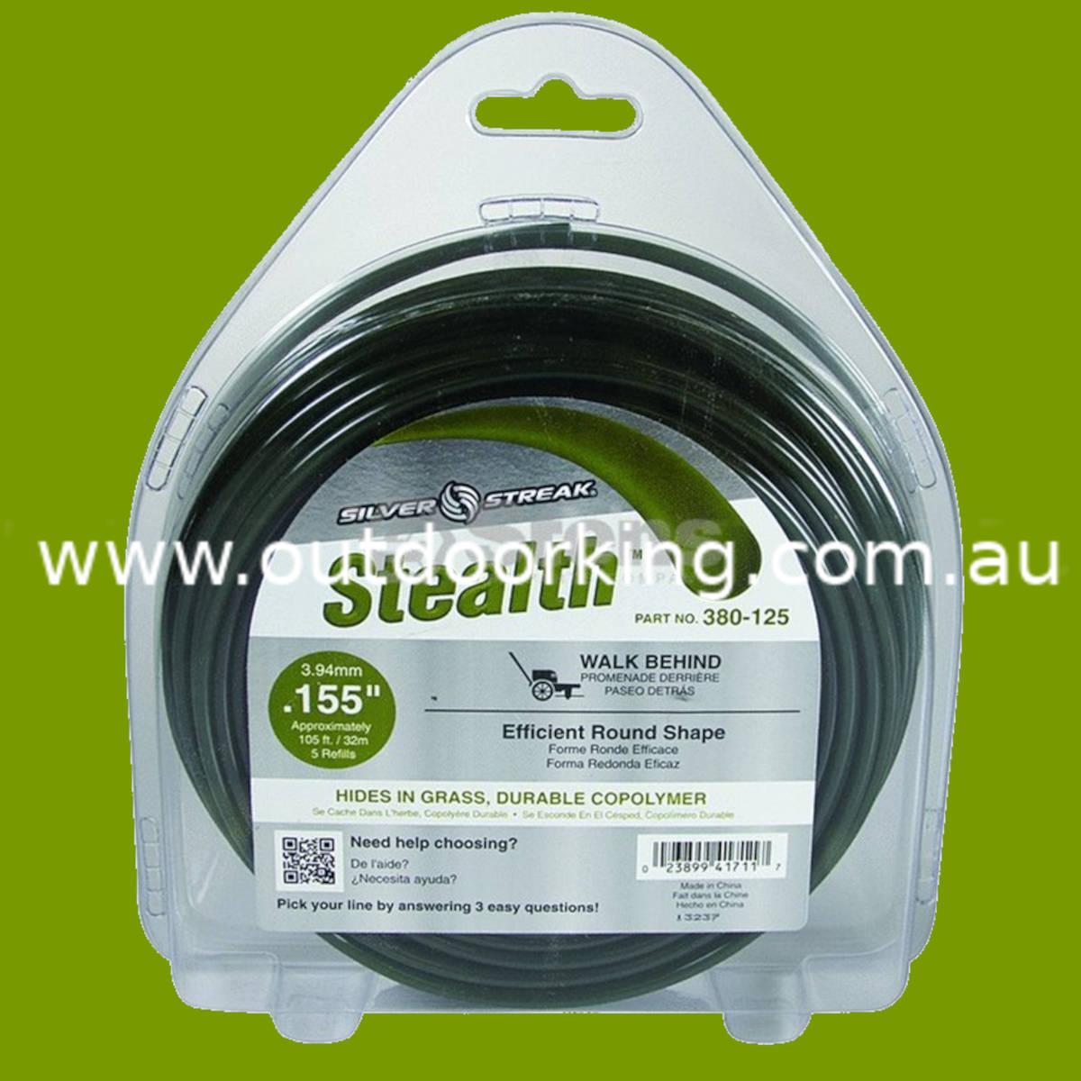 (image for) Silver Streak Stealth Trimmer Line .155" x 1 lb. Donut 380-125