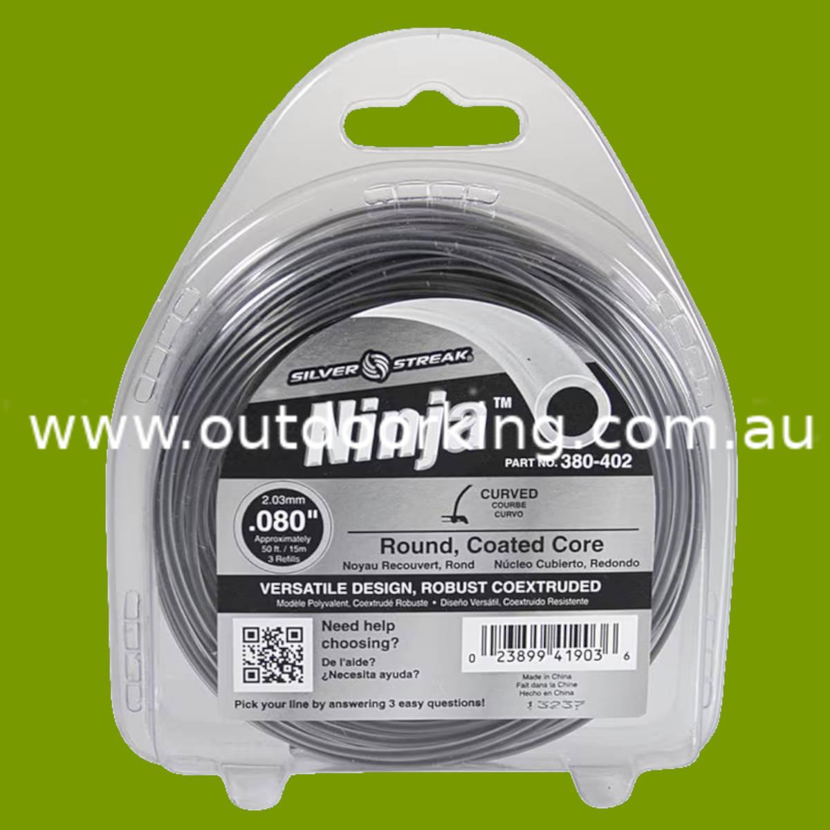 (image for) Silver Streak Ninja Trimmer Line .080 Clam Shell 380-402