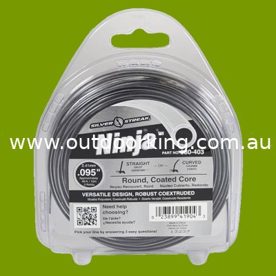 (image for) Silver Streak Ninja Trimmer Line .095 Clam Shell 380-403