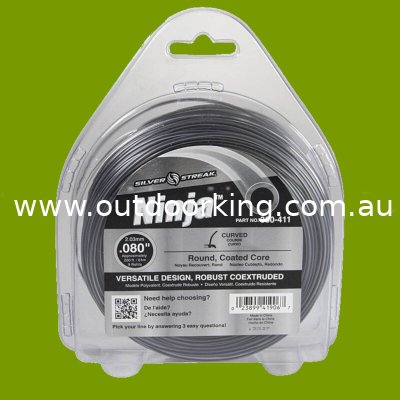(image for) Silver Streak Ninja Trimmer Line .080" x 1/2 lb. Donut 380-411