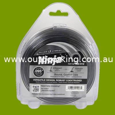 (image for) Silver Streak Ninja Trimmer Line .095" x 1/2 lb. Donut 380-412