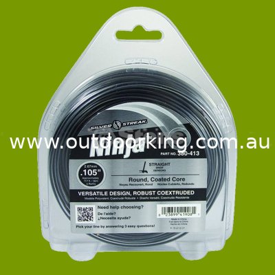 (image for) Silver Streak Ninja Trimmer Line .105" x 1/2 lb. Donut 380-413